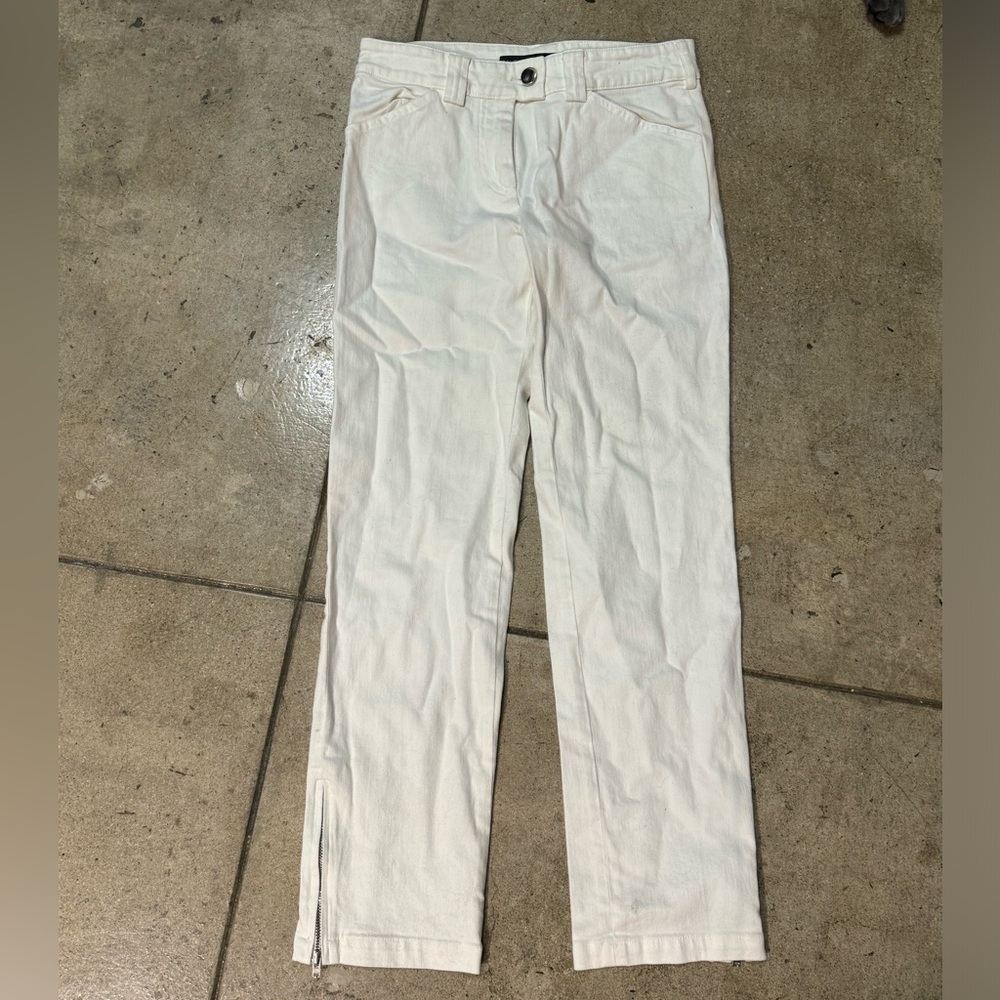 Balenciaga Crop White Denim